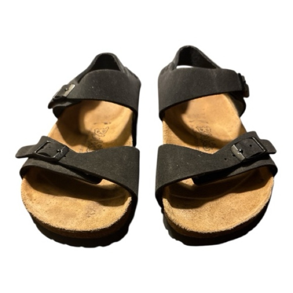 BIRKI’S ORIGINAL BIRKENSTOCK BLACK  SUEDE SANDALS COMFORTABLE CLASSICS US SZ 7